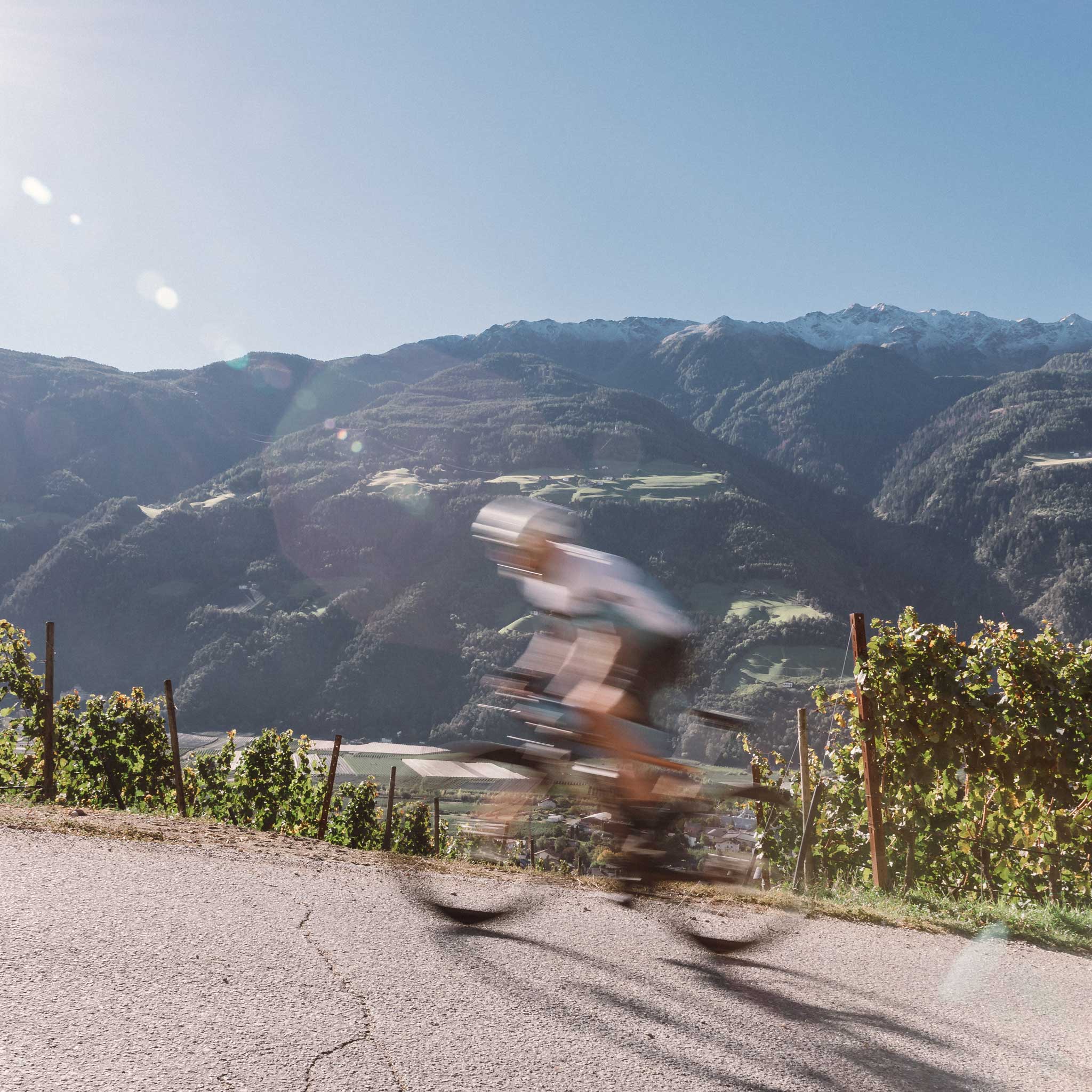 Radfahren in Naturns, Südtirol