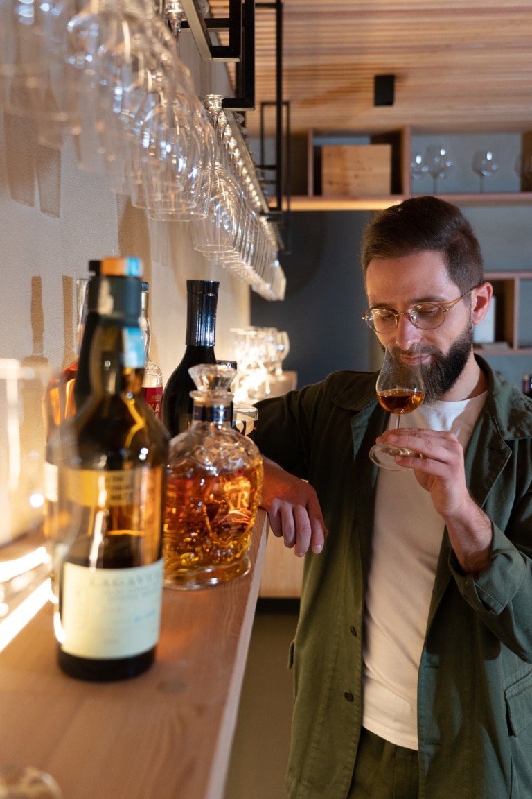 Whiskyverkostung mit Barchef Matthias.